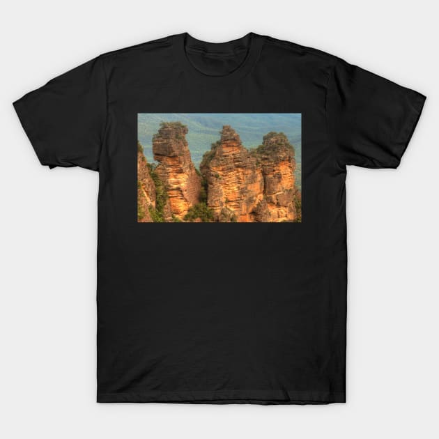 The Three Sisters .. Toned down HDR version T-Shirt by Michaelm43